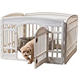 Iris Ohyama Box per cani / box per cuccioli, porta con fermo, clip per un facile montaggio e...