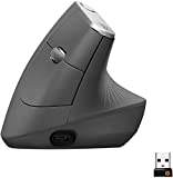 Logitech MX Mouse Verticale Wireless Ergonomico, Multi-Dispositivo, Bluetooth o 2.4 GHz Ricevitore...