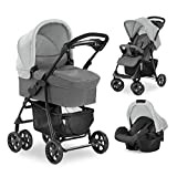 Hauck Passeggino 3 in 1 Shopper Trio Set - da 0 Mesi fino 25kg - Carrozzina per Neonati con...
