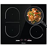 Hisense I6433C7- Piano Cottura a Induzione, 4 Zone di Cottura con Funzione Bridge, Funzione Power...