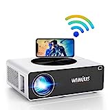 Proiettore WiFi,WiMiUS 7200 Lumen Videoproiettore Full HD Nativa 1920x1080P LED Proiettore Supporto...