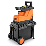 TACKLIFE Biotrituratore Elettrico, Cippatrice, 2800W, Max. 45mm capacità di Taglio, 55L Scatola da...