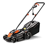 Tagliaerba Elettrico, 1300W Tagliaerba, 40L Scatola, Un-clic Regola Design, 33cm Larghezza Taglio, 5...