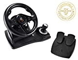Superdrive - Volante da corsa GS500 con leva del cambio, pedale e vibrazioni per PS4, Xbox One, PC,...
