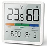 NOKLEAD Igrometro Termometro per interni - Indicatore digitale con sensore di monitoraggio della...
