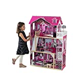 Kidkraft 65093 Casa delle Bambole Amelia in Legno adatta per Bambole di 30 cm, 15 Accessori Inclusi,...