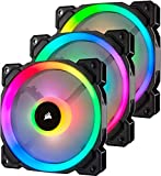 Corsair Ll120 Rgb Ventola da 120 mm, Dual Light Loop Rgb Led Pwm, Confezione Tripla Con Lighting...