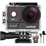LeadEdge A20 Action Cam 4K 20MP EIS Anti-Shake  Microfono Esterno WiFi 2.0 IPS LCD Lente...