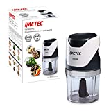 Imetec CH 500 Tritatutto, Lame in Acciaio Inox, Contenitore 400 ml, Funzionamento a Pressione,...