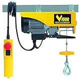 Vigor 49730-10 Paranco Elettrico 125 kg, Giallo