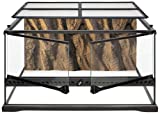 Exo Terra Terrario in Vetro 60X45X30 Cm Inclusa Parete Posteriore, Pavimento impermeabile,...