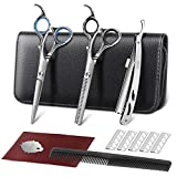 Forbici Parrucchiere Kit Professionale 6 Pollici per Parrucchiere Forbici per Sfoltire i Capelli da...