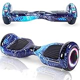 Magic Vida Skateboard Elettrico 6.5 Pollici Bluetooth con Due Barre LED Monopattini elettrici...