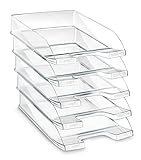 Cep 100F, Vaschetta Portacorrispondenza, Trasparente, Confezione da 10 pezzi