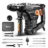Martello Perforatore, TACKLIFE 1500W Martello Demolitore con SDS Plus Mandrino, 4 Funzioni in 1,...