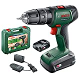 Bosch Home and Garden 06039D4102 Bosch Trapano Battente-Avvitatore UniversalImpact 18 (2 Batterie,...