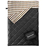 Bessport Sacco a Pelo Matrimoniale，Leggero Impermeabile Sacco a pelo per 2 persone，Portatile...