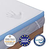 Dreamzie - Topper Memory Foam Singolo Matrimoniale 160 x 190 cm - 5 cm di Schiuma ad Alta Densità...