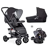 Hauck Passeggino Completo Malibu 4 Trio Set Carrozzina, Materasso, Bebè e Bambini dalla Nascita,...