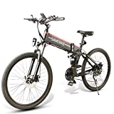 SAMEBIKE Biciclette elettriche da 26 Pollici con Pneumatico Pieghevole Biciclette elettriche da...