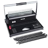 TIANSE Macchina Rilegatrice Rilegatrici spirale, 21 fori, Fino at 450 Fogli, Capacità di...