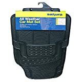 Sakura - Set tappetini universali in Gomma per Auto